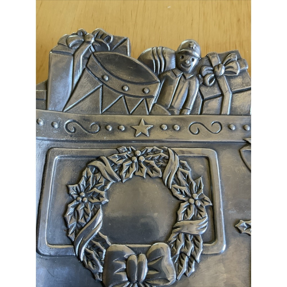 Vintage Home For The Holidays Christmas TRAIN Aluminum Candy Dish 1997 - Picture 2 of 7